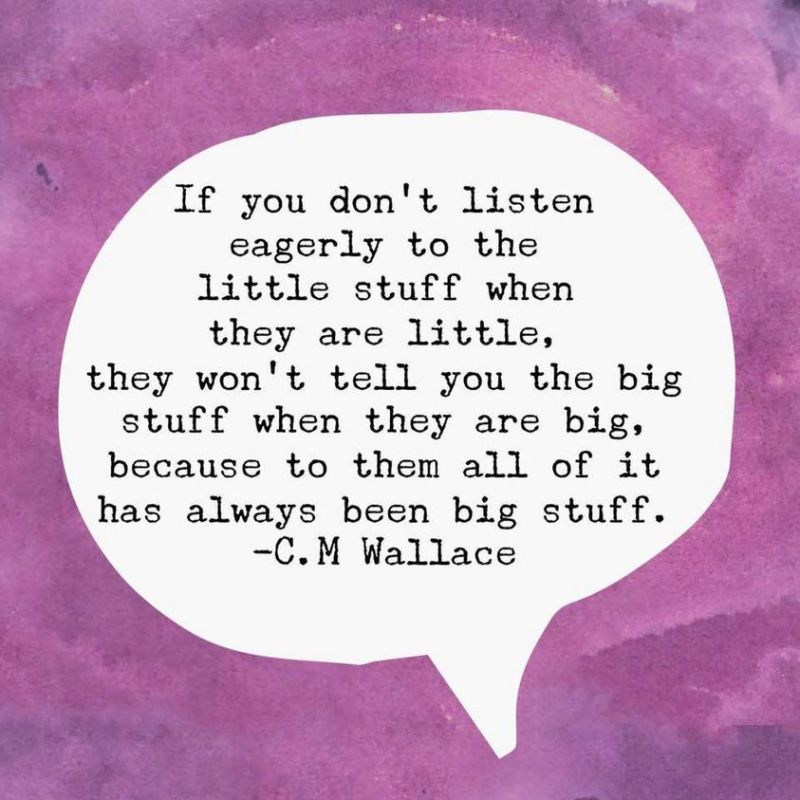 listen to the little things